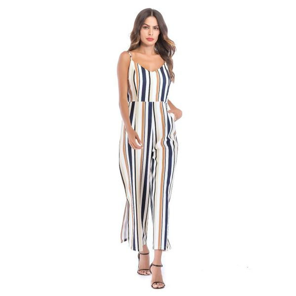 gym clothing summer women's style jumpsuit striped suspenders sleeveless loose wide leg pants fashionable street women jumpsuit2021pock, White;black
gym clothing summer women's style jumpsuit striped suspenders sleeveless loose wide leg pants fashionable street women jumpsuit2021pock, White;black