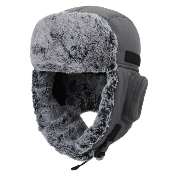 chunky warm trapper hat for men women winter russian hats thick plush lined waterproof ushanka hunting skiing cap, Blue;gray
chunky warm trapper hat for men women winter russian hats thick plush lined waterproof ushanka hunting skiing cap, Blue;gray