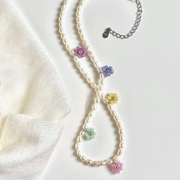 pendant necklaces delicate jewelry crystal necklace for women flower natural freshwater pearl party clavicle gifts wholesale, Silver
pendant necklaces delicate jewelry crystal necklace for women flower natural freshwater pearl party clavicle gifts wholesale, Silver