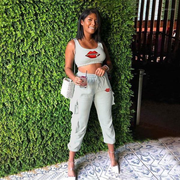 women's two piece pants tnnaoff lip print 2 tracksuits women set sleeveless vest fall pocket sweatpans lounge wear matching sets, White
women's two piece pants tnnaoff lip print 2 tracksuits women set sleeveless vest fall pocket sweatpans lounge wear matching sets, White