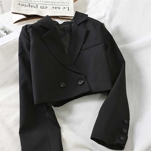 heliar women black suits jacket long sleeve buttoned up ol crop harajuku jackets for autumn 211029, Black;brown
heliar women black suits jacket long sleeve buttoned up ol crop harajuku jackets for autumn 211029, Black;brown