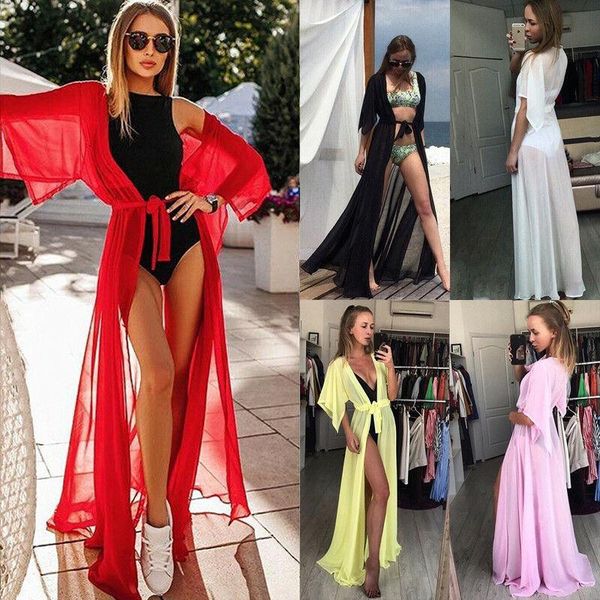 women's bikini swimsuit cover up sundress beach wear mesh sheer long dress summer bathing suit holiday one piece sarong pareo swimwear, White;black
women's bikini swimsuit cover up sundress beach wear mesh sheer long dress summer bathing suit holiday one piece sarong pareo swimwear, White;black