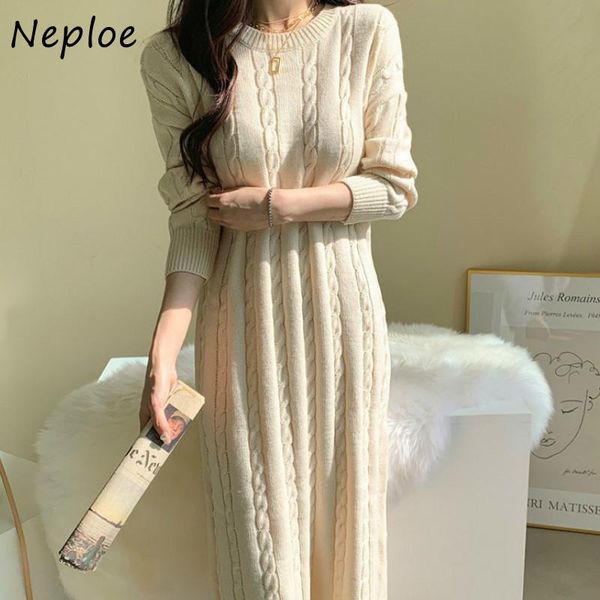 casual dresses neploe korean style chic twist patchwork knitted women dress straight mid-length vestidos solid color back split, Black;gray
casual dresses neploe korean style chic twist patchwork knitted women dress straight mid-length vestidos solid color back split, Black;gray