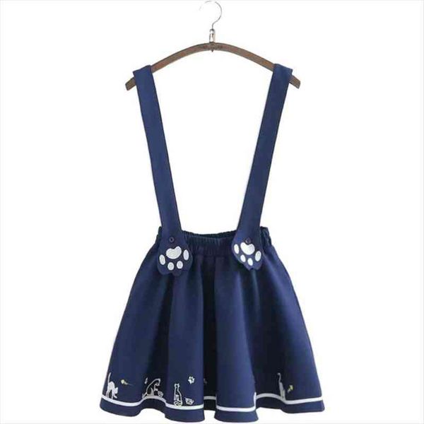 summer cartoon cat dog embroidery women skirts harajuku kawaii japan style cute chiffon strap mini, Black
summer cartoon cat dog embroidery women skirts harajuku kawaii japan style cute chiffon strap mini, Black