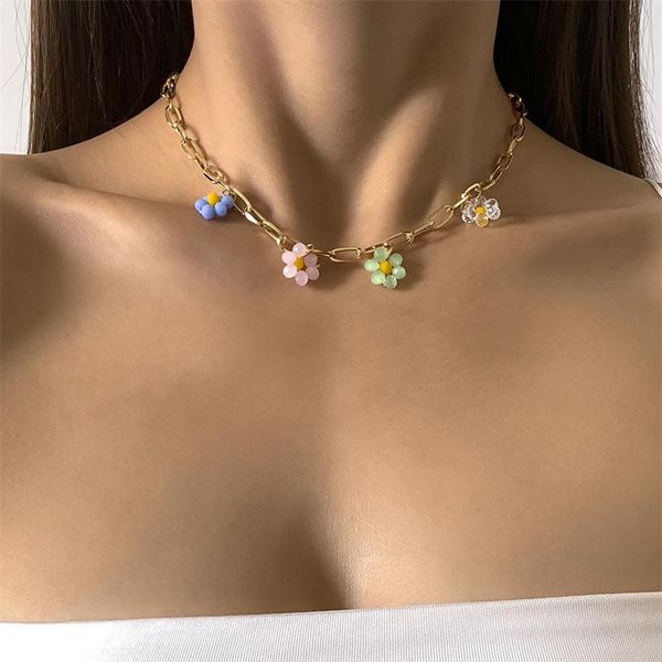 chains simple fashion sweet ins wind small daisy flower rice bead necklace cross-border hip hop metal chain clavicle jewelry, Silver
chains simple fashion sweet ins wind small daisy flower rice bead necklace cross-border hip hop metal chain clavicle jewelry, Silver