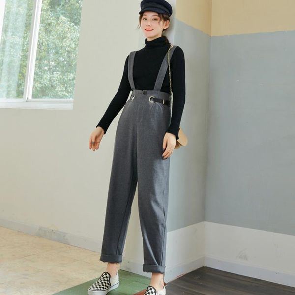 women's pants & capris lanmrem 2021 spring fashion women solid color high waist overalls vintage loose thin belt temperament trousers t, Black;white
women's pants & capris lanmrem 2021 spring fashion women solid color high waist overalls vintage loose thin belt temperament trousers t, Black;white