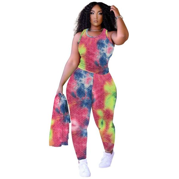 joggers women set summer tie dye tank and pants two piece tracksuit club outfits for matching sets women's, White
joggers women set summer tie dye tank and pants two piece tracksuit club outfits for matching sets women's, White