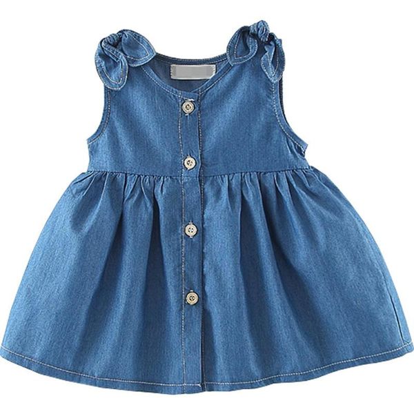 summer girl sleeveless dress with ribbon cute born toddlers fashion jeans children clothes infant outfits girl's dresses, Red;yellow
summer girl sleeveless dress with ribbon cute born toddlers fashion jeans children clothes infant outfits girl's dresses, Red;yellow
