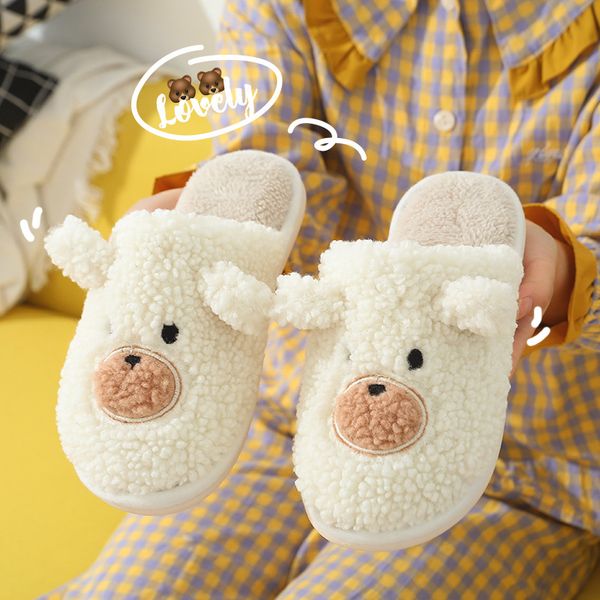 winter home cotton warm slippers women men fur shoes cute non-slip soft sole indoor bedroom house female couples furry slides, Black
winter home cotton warm slippers women men fur shoes cute non-slip soft sole indoor bedroom house female couples furry slides, Black