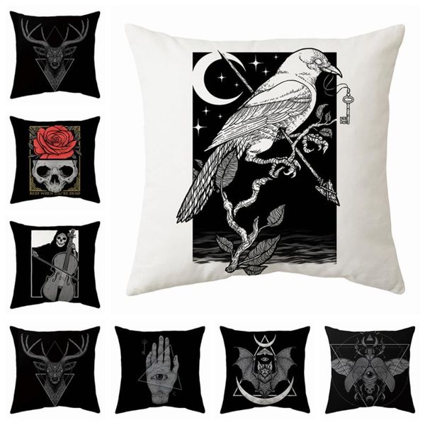 cushion/decorative pillow decorative square cushion in printed sofa car cover decoration home housse cousin white black funda cojin horror
cushion/decorative pillow decorative square cushion in printed sofa car cover decoration home housse cousin white black funda cojin horror