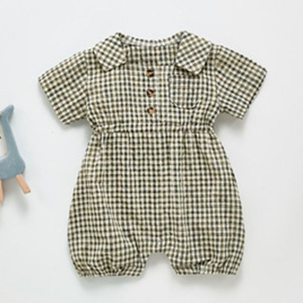 short sleeve grid summer children kids baby boy girl clothes romper infant rompers, White
short sleeve grid summer children kids baby boy girl clothes romper infant rompers, White