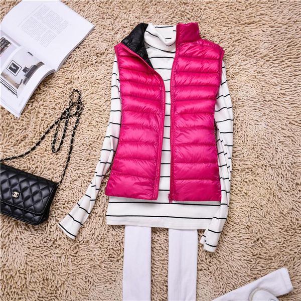 women's vests size plus ultra-light thin down vest jacket women 2021 autumn winter slim stand short warm white duck coats s, Black;white
women's vests size plus ultra-light thin down vest jacket women 2021 autumn winter slim stand short warm white duck coats s, Black;white