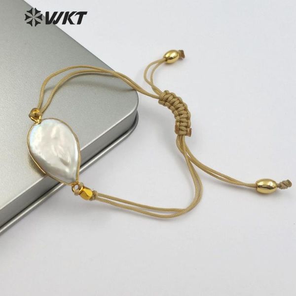 charm bracelets wt-b447 arrival bohemian tear-drop shape natural freshwater pearl bracelet women's exquisite can adjustable, Golden;silver
charm bracelets wt-b447 arrival bohemian tear-drop shape natural freshwater pearl bracelet women's exquisite can adjustable, Golden;silver