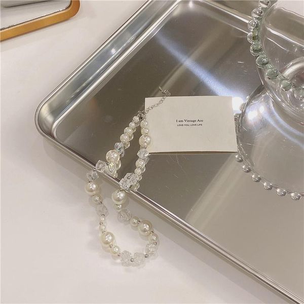 chokers origin summer fairy simulated pearl beaded necklace for women round transparent crystal asymmetric jewellery, Golden;silver
chokers origin summer fairy simulated pearl beaded necklace for women round transparent crystal asymmetric jewellery, Golden;silver
