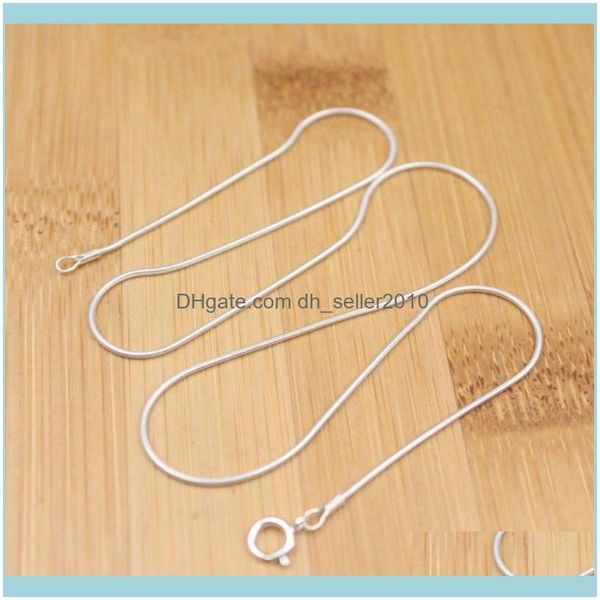 necklaces & pendants jewelrypure 925 sterling sier necklace lucky women gift width 1mm round snake chain 18inch chains drop delivery 2021 xt, Silver
necklaces & pendants jewelrypure 925 sterling sier necklace lucky women gift width 1mm round snake chain 18inch chains drop delivery 2021 xt, Silver