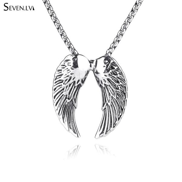 pendant necklaces angel wing metal male necklace hip hop jewelry fashion stainless steel chain charm for men wholesale, Silver
pendant necklaces angel wing metal male necklace hip hop jewelry fashion stainless steel chain charm for men wholesale, Silver
