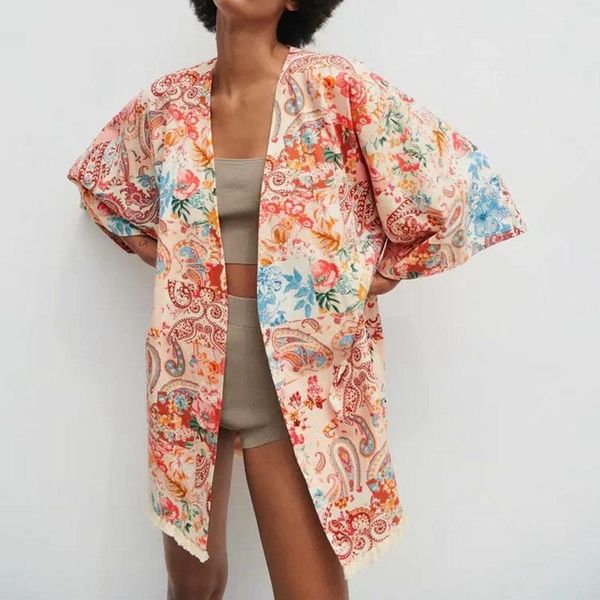 women's jackets spring 2021 women floral print jacket coat with belt wide half sleeve v-neck bathrobe style printed fashion, Black;brown
women's jackets spring 2021 women floral print jacket coat with belt wide half sleeve v-neck bathrobe style printed fashion, Black;brown