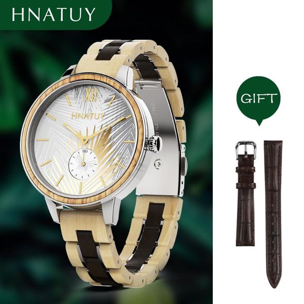 wristwatches hnatuy wooden women watches 50m waterproof stainless steel quartz female fashion ladies watch leather strap, Slivery;brown
wristwatches hnatuy wooden women watches 50m waterproof stainless steel quartz female fashion ladies watch leather strap, Slivery;brown