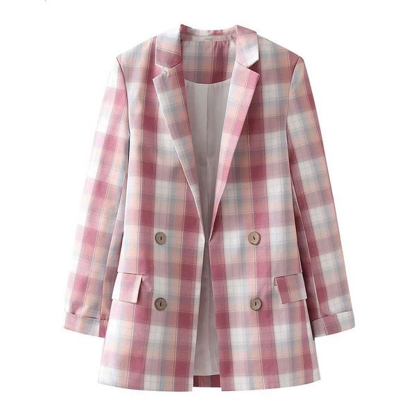 autumn women's style lapel long sleeve plaid double breasted design casual suit coat women, Black;brown
autumn women's style lapel long sleeve plaid double breasted design casual suit coat women, Black;brown
