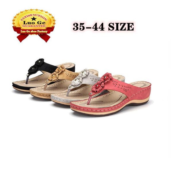 summer leisure flower women's shoes lightweight non-slip comfortable large size flip-flop wedge sandals slippers, Black
summer leisure flower women's shoes lightweight non-slip comfortable large size flip-flop wedge sandals slippers, Black