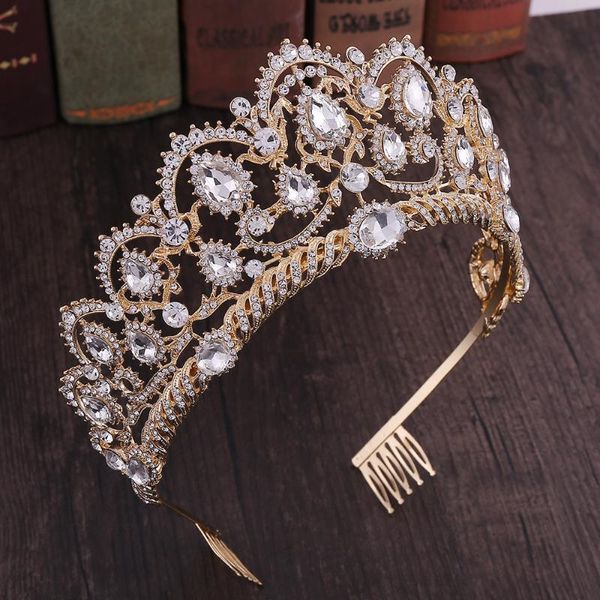 hair clips & barrettes vintage crystal wedding tiaras diadem crowns for bride bridal pageant headband women baroque rhinestone jewelry acces, Golden;silver
hair clips & barrettes vintage crystal wedding tiaras diadem crowns for bride bridal pageant headband women baroque rhinestone jewelry acces, Golden;silver