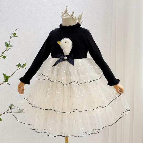 girl's dresses girls swan pattern knitted tulle princess dress kids long sleeve wholesale1, Red;yellow
girl's dresses girls swan pattern knitted tulle princess dress kids long sleeve wholesale1, Red;yellow