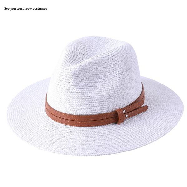 wide brim hats 56-58-60cm natural panama soft shaped straw hat summer women/men beach sun cap uv protection fedora, Blue;gray
wide brim hats 56-58-60cm natural panama soft shaped straw hat summer women/men beach sun cap uv protection fedora, Blue;gray
