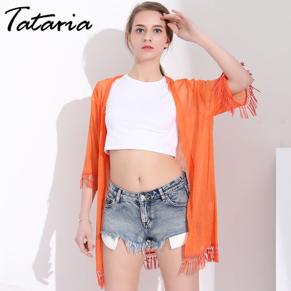 ladies summer long cardigan women causal slim fringed womens open stitch sweater beach shirts female sunscreen clothing 210514, White
ladies summer long cardigan women causal slim fringed womens open stitch sweater beach shirts female sunscreen clothing 210514, White