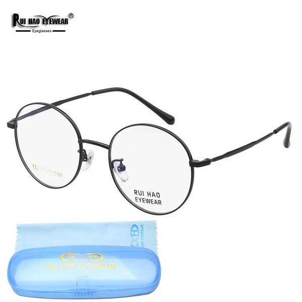 fashion sunglasses frames round eyeglasses frame rui hao eyewear titanium optical glasses 3 color concise business spectacles 8025, Black
fashion sunglasses frames round eyeglasses frame rui hao eyewear titanium optical glasses 3 color concise business spectacles 8025, Black