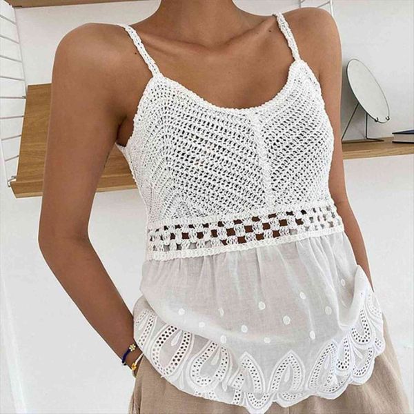 hook flower womens tanks spaghetti strap tanke solid color camis for women off shoulder sleeveless woman ins, White
hook flower womens tanks spaghetti strap tanke solid color camis for women off shoulder sleeveless woman ins, White