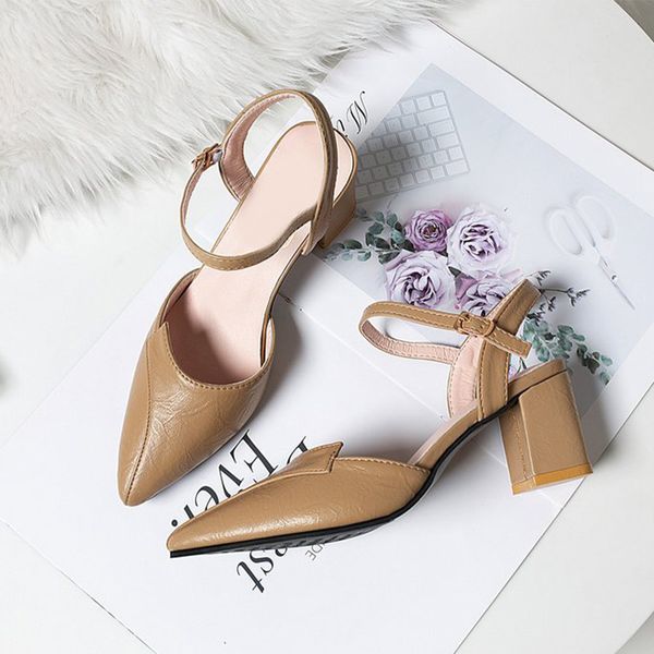 Square Heel Sandals Womens Summer Shoes 2021 New Ladies Sexy Leather Pumps Pointed Toe Buckle Strap Fashion Female Footwear New, Black
Square Heel Sandals Womens Summer Shoes 2021 New Ladies Sexy Leather Pumps Pointed Toe Buckle Strap Fashion Female Footwear New, Black