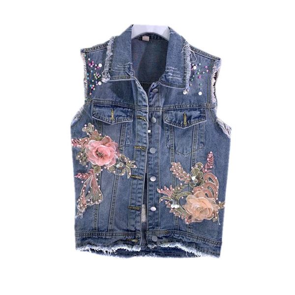 women's vests spring summer sleeveless women denim plus siz fashion casual korean style female waistcoats jeans short jacket, Black;white
women's vests spring summer sleeveless women denim plus siz fashion casual korean style female waistcoats jeans short jacket, Black;white