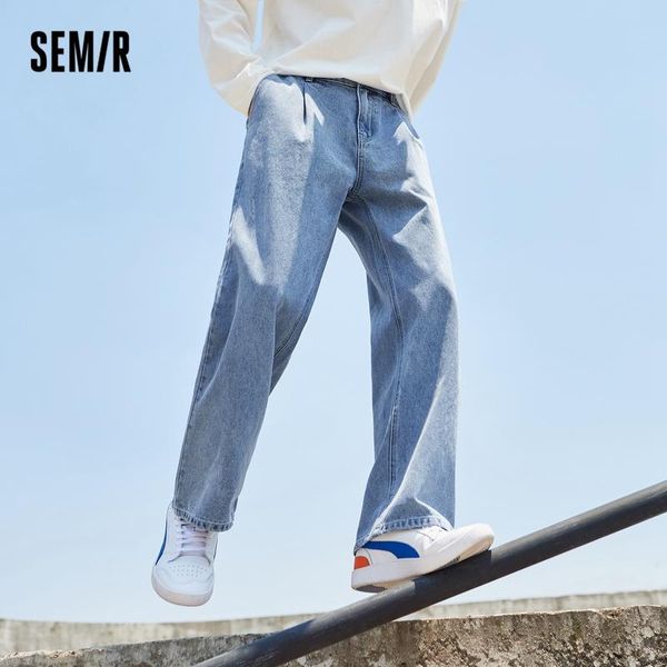 men's jeans semir loose men male trousers 2021 simple design all-match daily casual straight denim pants, Blue
men's jeans semir loose men male trousers 2021 simple design all-match daily casual straight denim pants, Blue