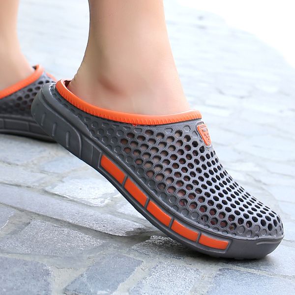 new comfortable large size men pool sandals summer outdoor beach shoes men slip on garden clogs casual water shower slippers, Black
new comfortable large size men pool sandals summer outdoor beach shoes men slip on garden clogs casual water shower slippers, Black