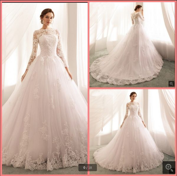 robe de soiree white tulle ball gown modest wedding dresses long sleeve lace appliques beaded princess vintage bride dress dubai arabic isla
robe de soiree white tulle ball gown modest wedding dresses long sleeve lace appliques beaded princess vintage bride dress dubai arabic isla