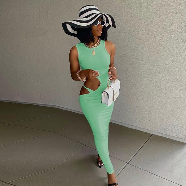 casual dresses waist band cut out maxi dress women solid o-neck sleeveless bodycon long summer outfit party clubwear vestido, Black;gray
casual dresses waist band cut out maxi dress women solid o-neck sleeveless bodycon long summer outfit party clubwear vestido, Black;gray