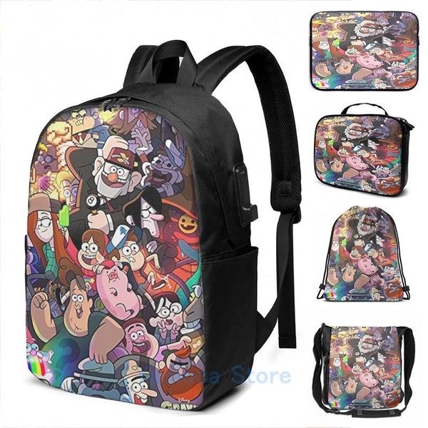 backpack funny graphic print gravity falss - usb charge men school bags women bag travel laptop
backpack funny graphic print gravity falss - usb charge men school bags women bag travel laptop
