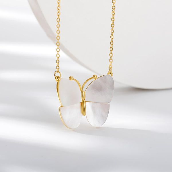 chains luxury white resin butterfly pendant necklace for women aesthetic choker necklaces stainless steel jewelry party gifts, Silver
chains luxury white resin butterfly pendant necklace for women aesthetic choker necklaces stainless steel jewelry party gifts, Silver