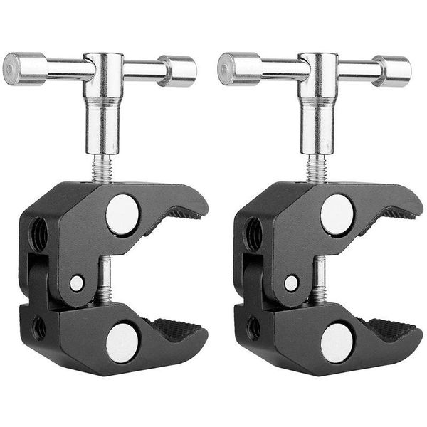 2pack super clamp crab pography with / 1/4 and 3/8 inch thread rod pliers clip for dslr rig cameras, 15mm rods, l tripods
2pack super clamp crab pography with / 1/4 and 3/8 inch thread rod pliers clip for dslr rig cameras, 15mm rods, l tripods
