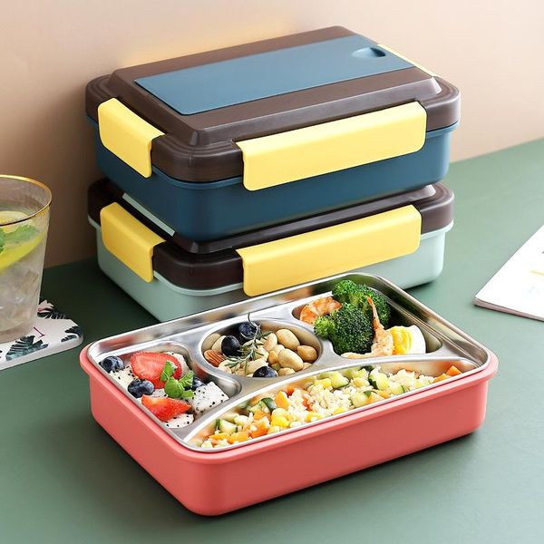 dinnerware sets 4 grids portable lunch box stainless steel bento microwave for student kitchen picnic container leak-proof fashion
dinnerware sets 4 grids portable lunch box stainless steel bento microwave for student kitchen picnic container leak-proof fashion