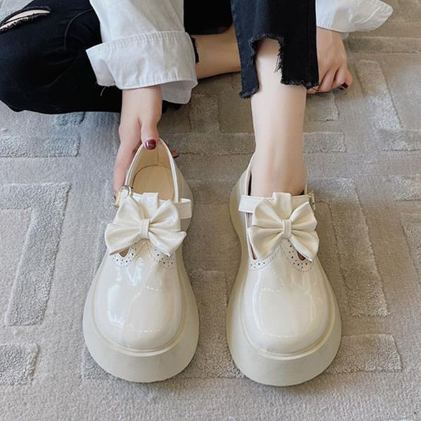 dress shoes fashion bow mary jane women patent leather thick platform pumps woman 2021 sweet lovely lolita ladies, Black
dress shoes fashion bow mary jane women patent leather thick platform pumps woman 2021 sweet lovely lolita ladies, Black