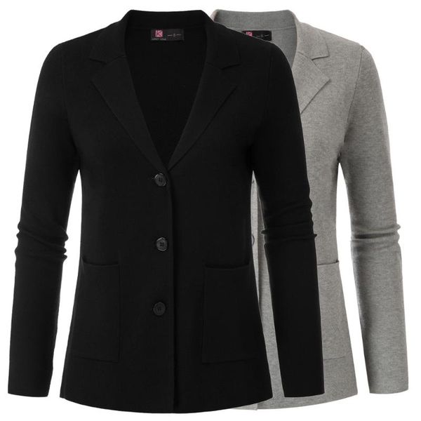 women's jackets women knitted coat casual notch lapel sweater with pockets buttons solid color elegant business office ol lady work, Black;brown
women's jackets women knitted coat casual notch lapel sweater with pockets buttons solid color elegant business office ol lady work, Black;brown