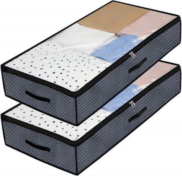 storage bags 90l large under bed bag with zips 2 pack clear window for clothing underbed clothes organizer boxes
storage bags 90l large under bed bag with zips 2 pack clear window for clothing underbed clothes organizer boxes