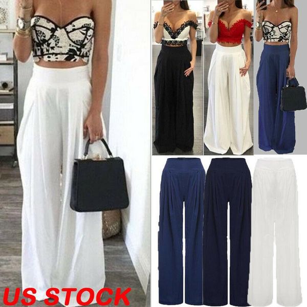 women's pants & capris plus size women palazzo high waist wide leg harem yoga loose long trousers, Black;white
women's pants & capris plus size women palazzo high waist wide leg harem yoga loose long trousers, Black;white