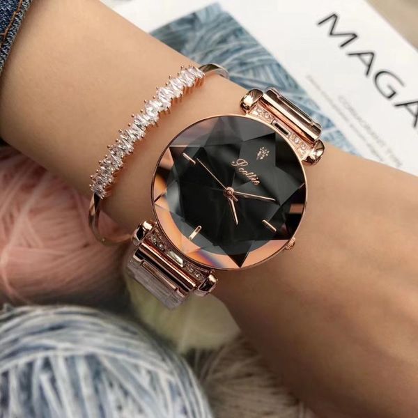 wristwatches fashion trend black diamond glass steel watchband female korean version of the personality women's watch luxury, Slivery;brown
wristwatches fashion trend black diamond glass steel watchband female korean version of the personality women's watch luxury, Slivery;brown