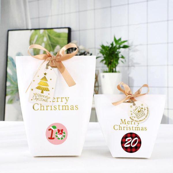 gift wrap 24/48/72sets stamping christmas candy box creative party countdown packaging