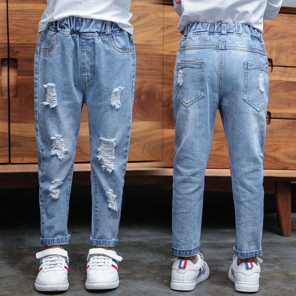 ripped jeans for children girls jeans boys casual harem pants kids baby clothes denim pant girls broken hole jeans 12 years new, White
ripped jeans for children girls jeans boys casual harem pants kids baby clothes denim pant girls broken hole jeans 12 years new, White