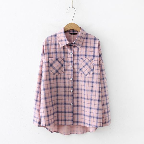 women's blouses & shirts h.sa women plaid 2021 office wear conditioner blouse shirt female outerwear casual pocket loose, White
women's blouses & shirts h.sa women plaid 2021 office wear conditioner blouse shirt female outerwear casual pocket loose, White