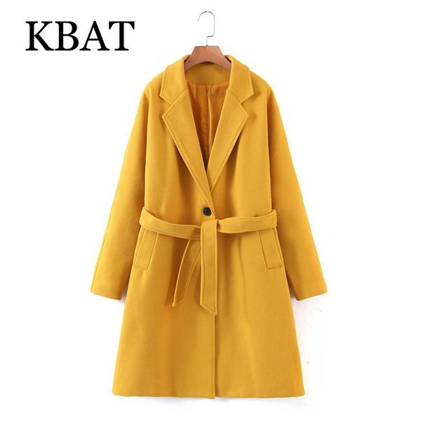women's wool & blends kbat women 2021 autumn and winter fashion yellow coats with slash loose long sleeves pocket ladies elegant overco, Black
women's wool & blends kbat women 2021 autumn and winter fashion yellow coats with slash loose long sleeves pocket ladies elegant overco, Black