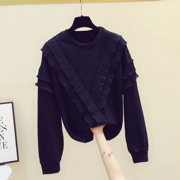 women's hoodies & sweatshirts korean style autumn of women long sleeves neck drooping girls casual hoodies blouse a3932 k1b1, Black
women's hoodies & sweatshirts korean style autumn of women long sleeves neck drooping girls casual hoodies blouse a3932 k1b1, Black